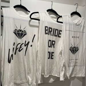 The Laundry Room Bride Bundle- Wifey Oversized Tanks Xs/S